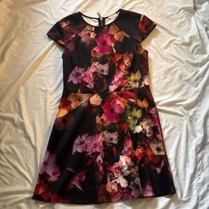 Ted Baker Floral Cap Sleeve Dress